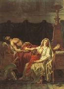 Jacques-Louis David andromache mourning hector (mk02) oil painting on canvas